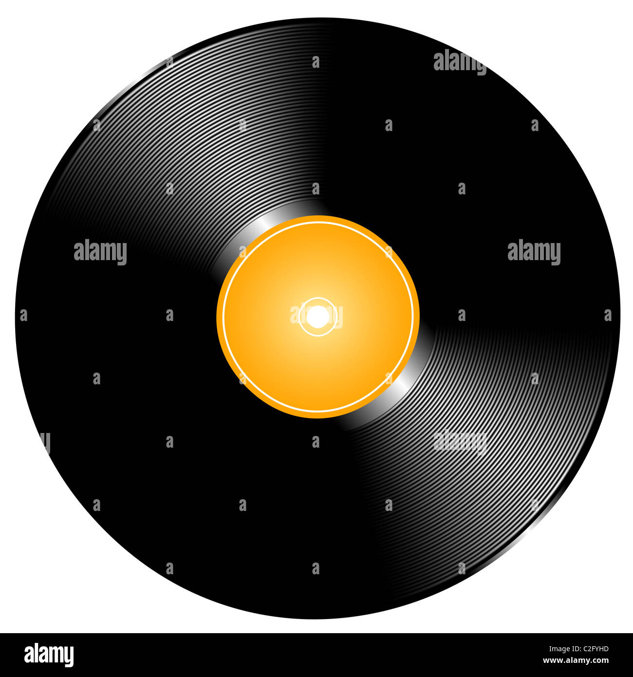 Illustration of a blank vinyl record Stock Photo Alamy
