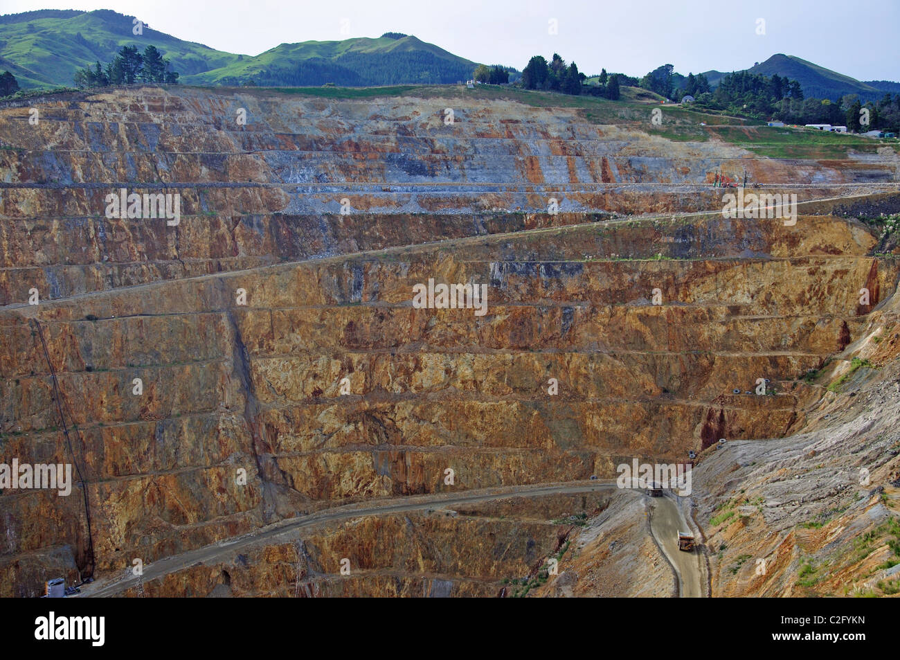 Martha Gold Mine Waihi Coromandel Peninsula High Resolution Stock