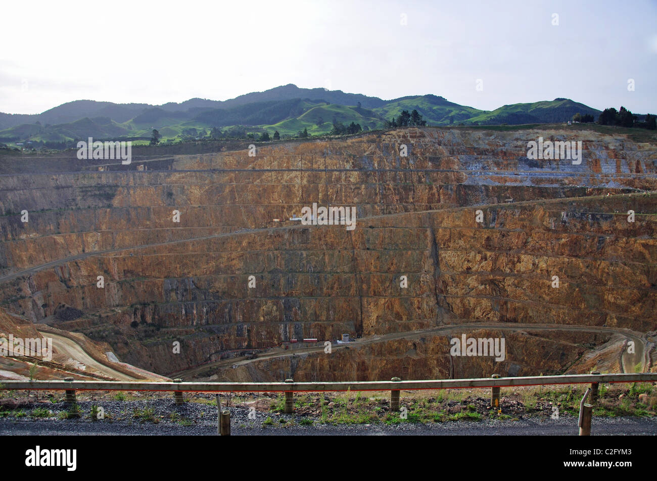 The Martha Gold Mine, Waihi, Coromandel Peninsula, Waikato Region, North Island, New Zealand Stock Photo