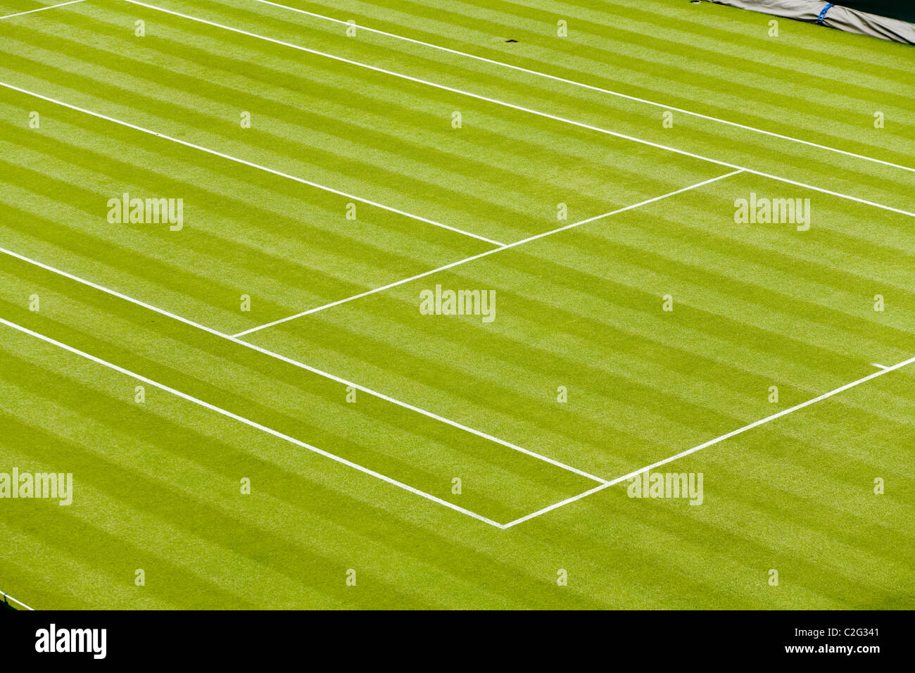 Lawn tennis court at Wimbledon tennis Championship UK Stock Photo Alamy