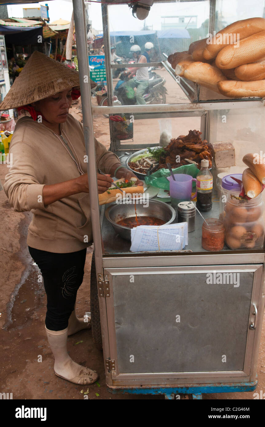 baguette sandwich vendor on Phu Quoc Island in Vietnam Stock Photo Alamy