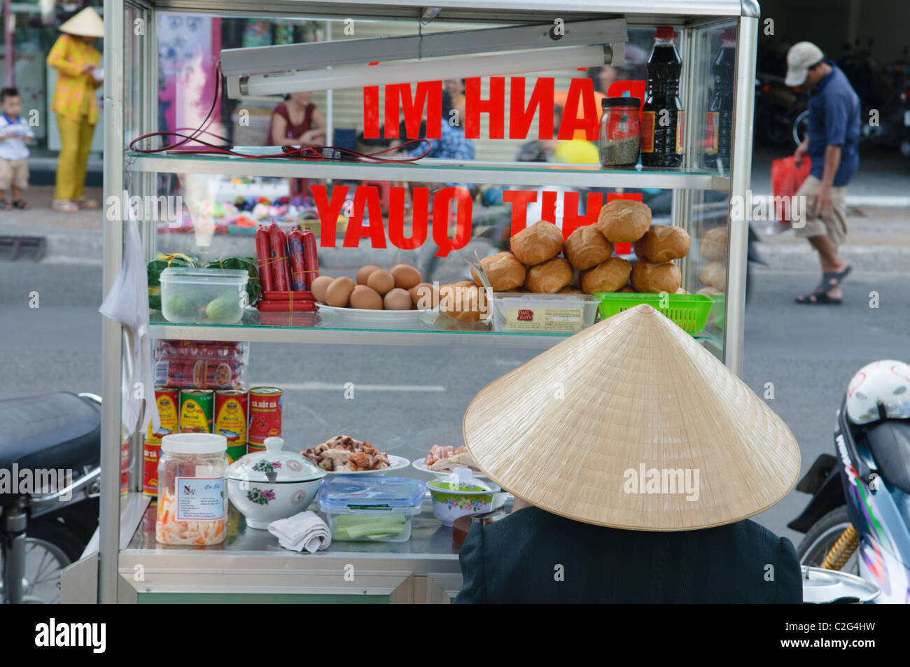 baguette sandwich vendor on Phu Quoc Island in Vietnam Stock Photo Alamy