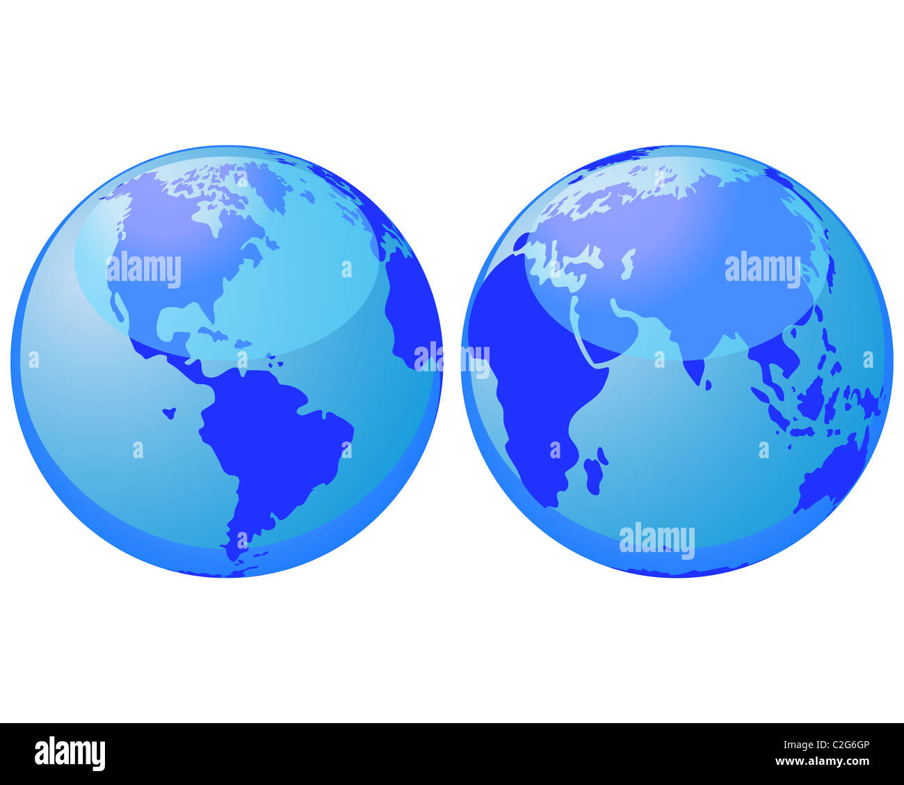 Map of worlds oceans hi-res stock photography and images - Alamy