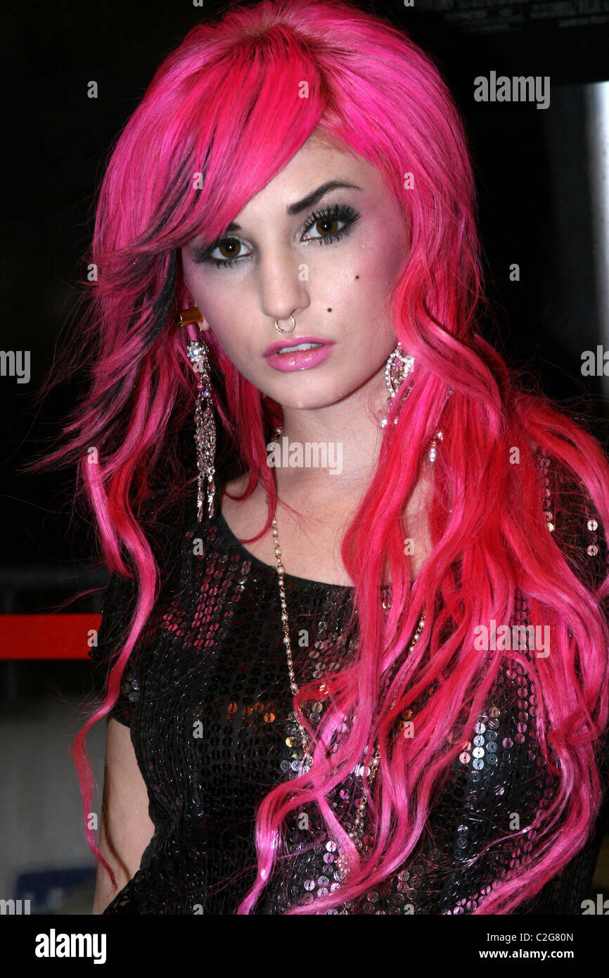 Model/interviewer Audrey Kitching World Premiere of 'Sweeney Todd: The Demon Barber of Fleet Street' at Ziegfeld Theatre - Stock Photo