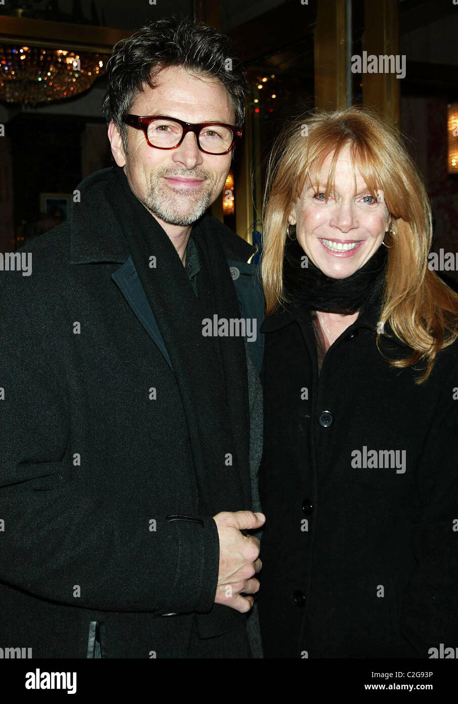 Tim Daly & Amy Van Nostrand  Opening night performance of 'August: Osage County' at the Imperial Theatre - Arrivals New York Stock Photo