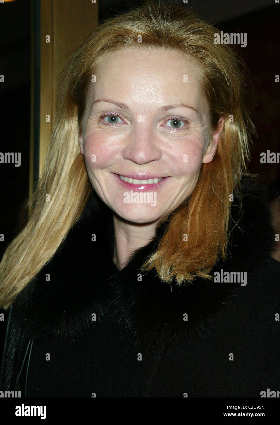 Joan Allen Opening night performance of 'August: Osage County' at the Imperial Theatre - Arrivals New York City, USA - 04.12.07 Stock Photo