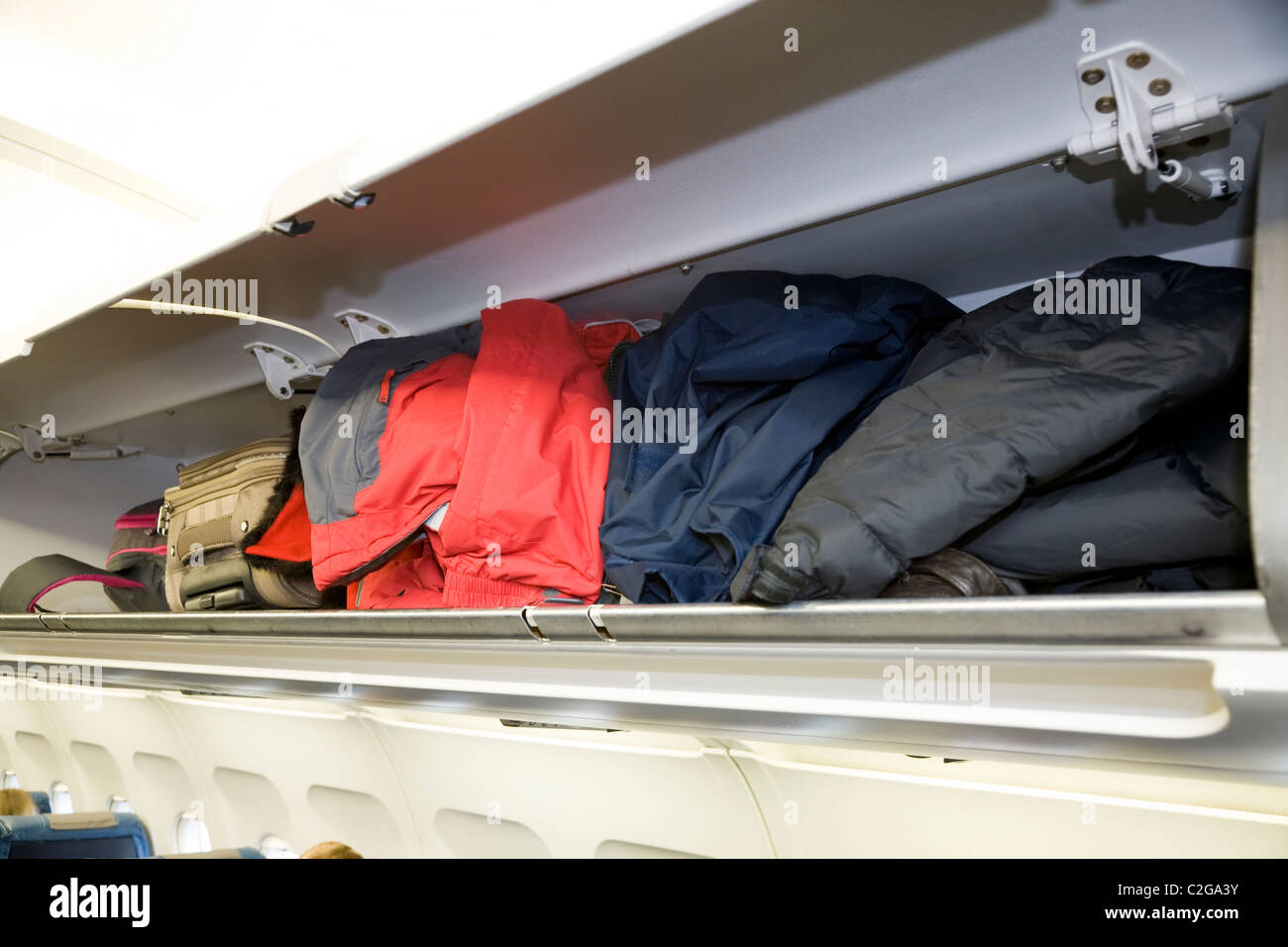 Overhead passenger locker / lockers / compartment / compartments for