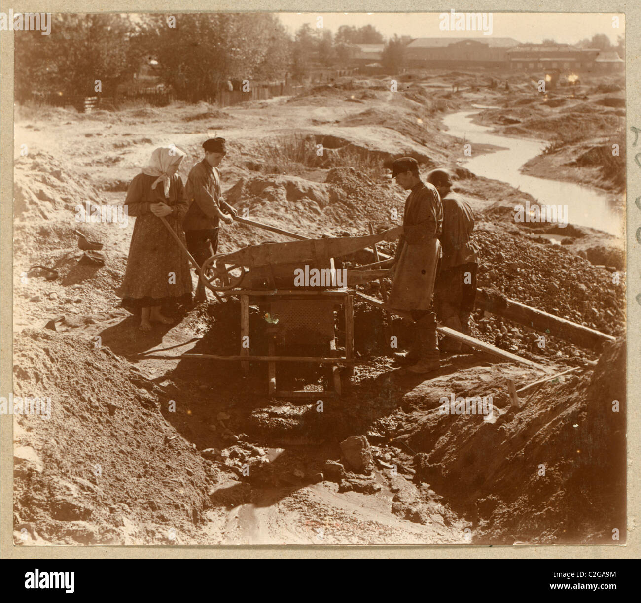 Miners Washing Gold bearing hi-res stock photography and images - Alamy