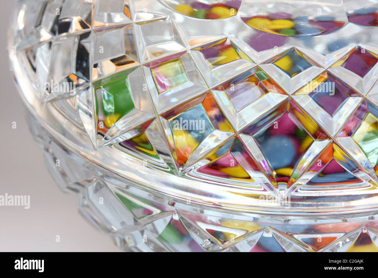 Close up of a glass bowl Stock Photo