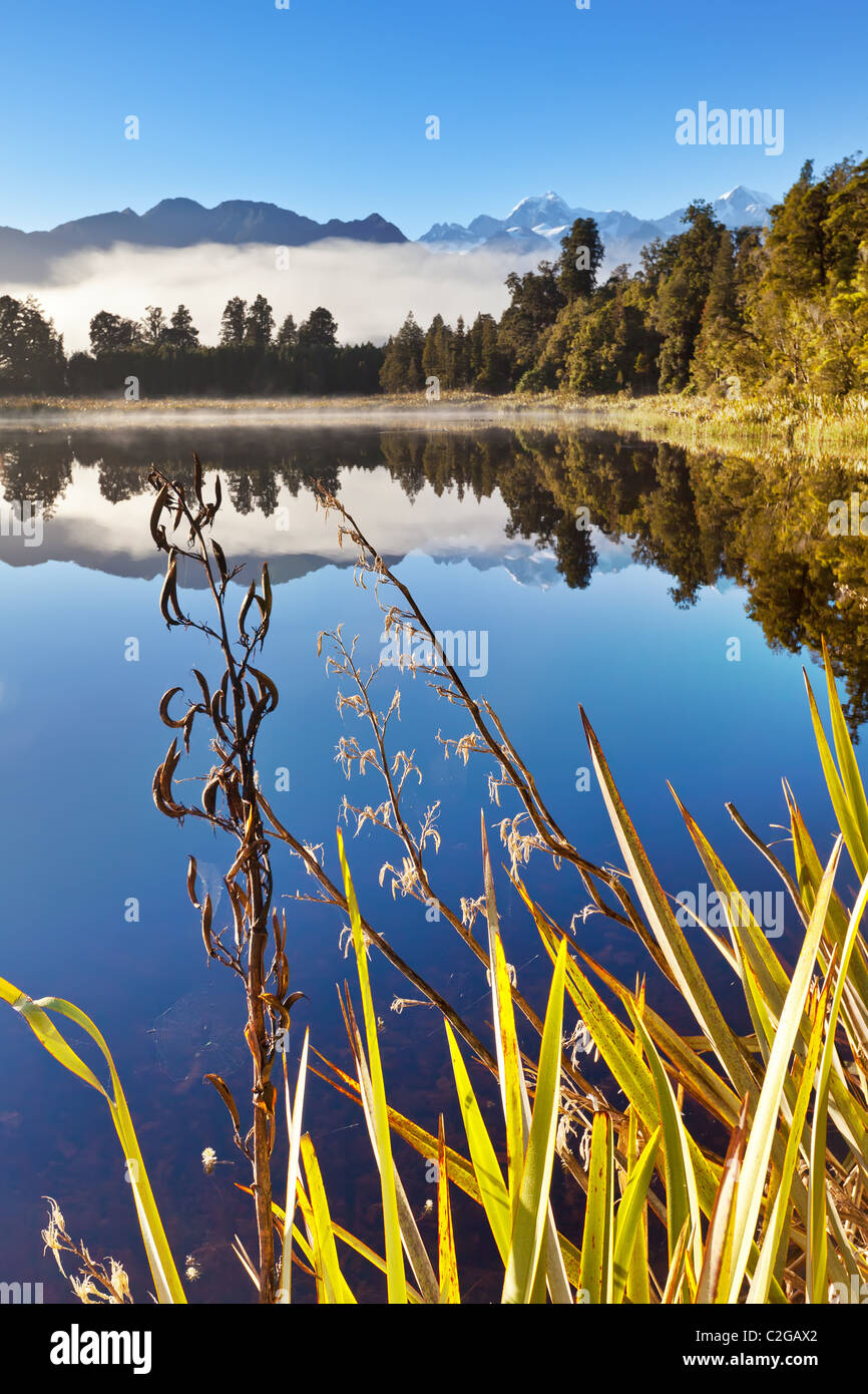 Lake Matheson South Island New Zealand Stock Photo Alamy