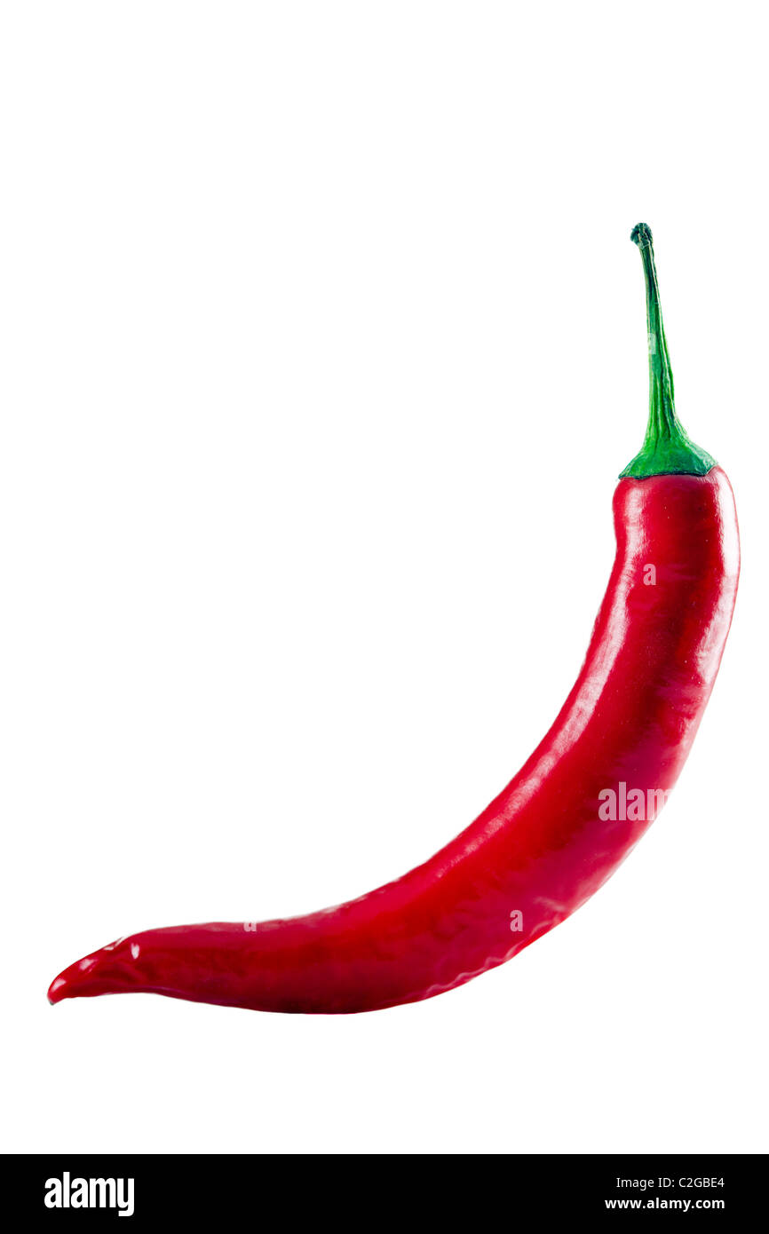 Hot paprika isolated on white background Stock Photo Alamy