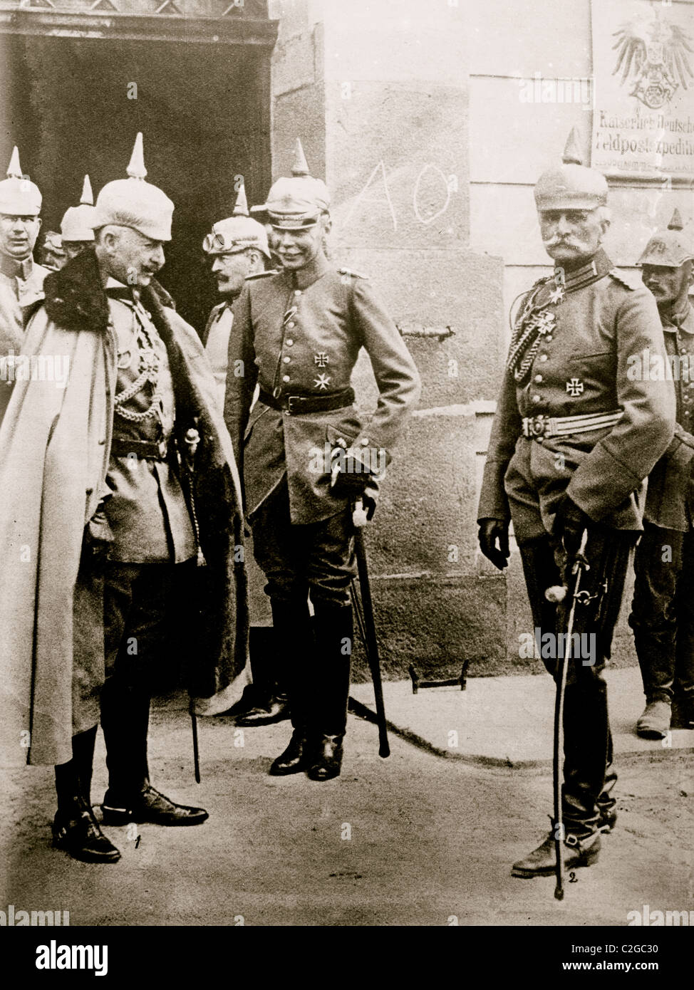 Kaiser and Gen. von Mackensen Stock Photo