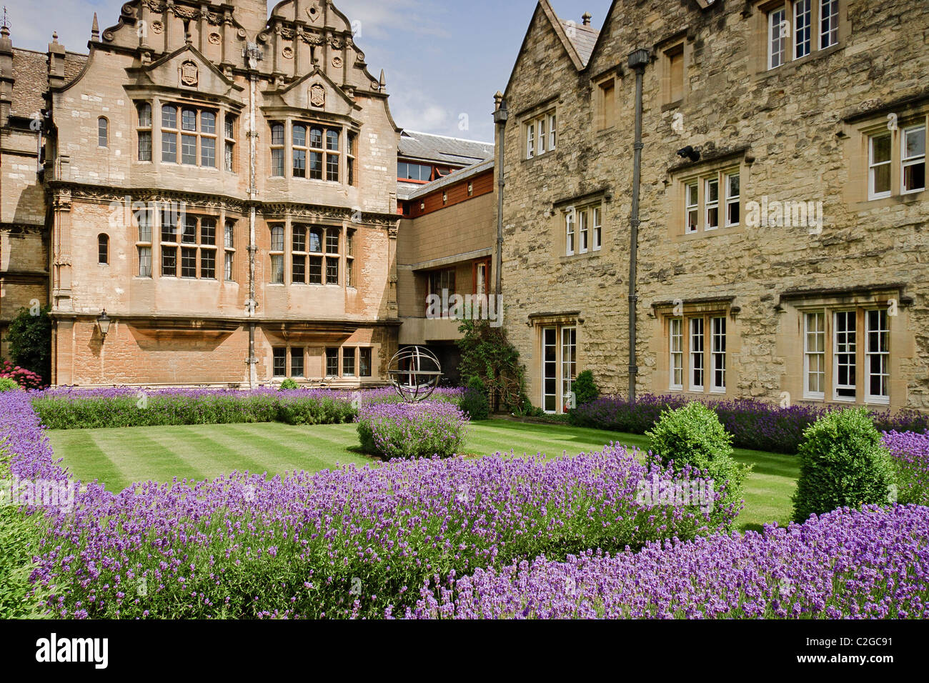 UK Oxford Trinity College Stock Photo