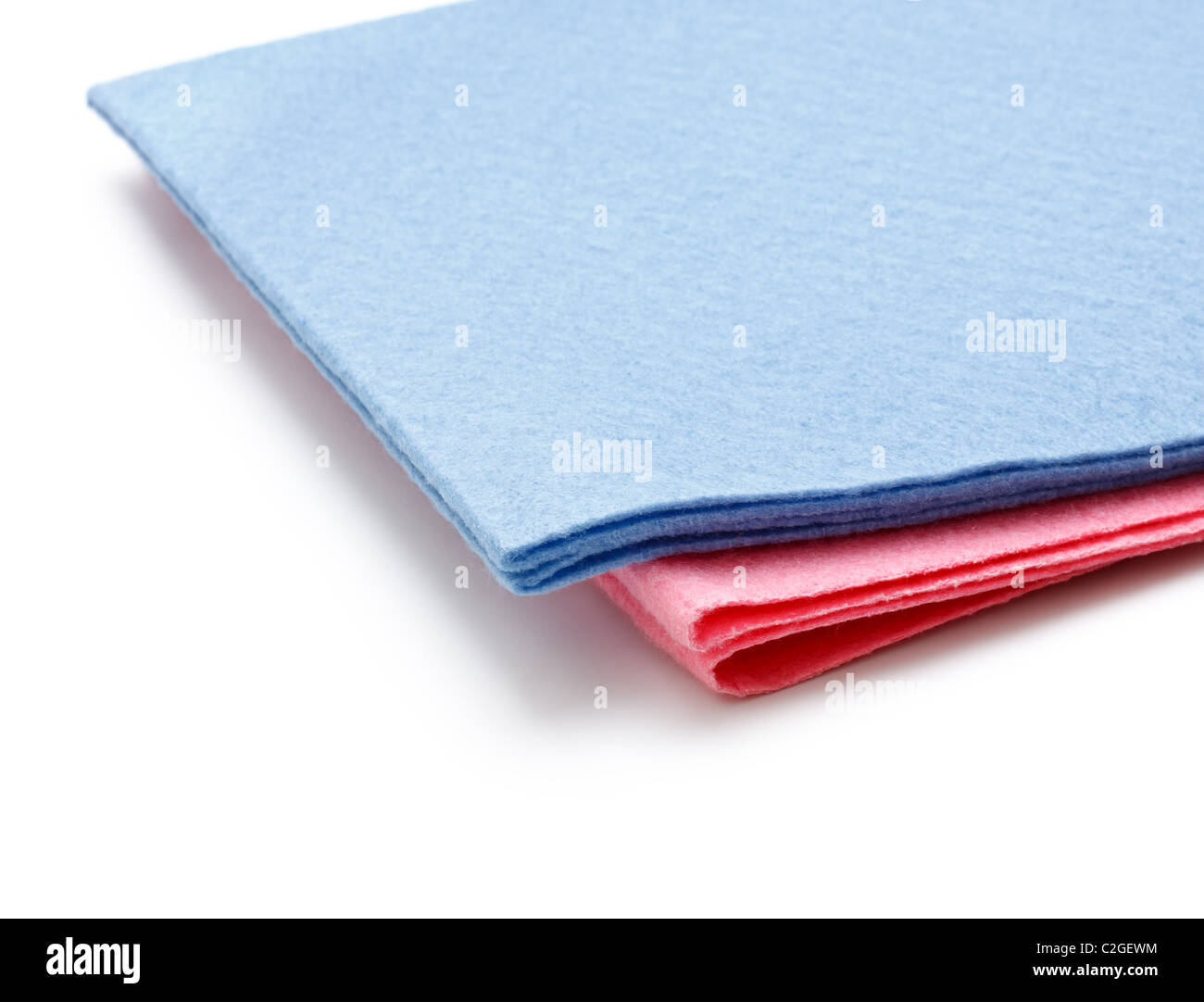 two microfiber dusters isolated on white background Stock Photo - Alamy