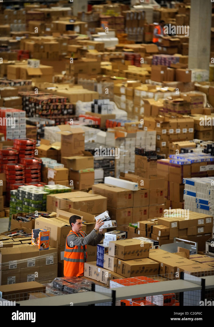The online retailer Amazon's distribution centre in Swansea, South