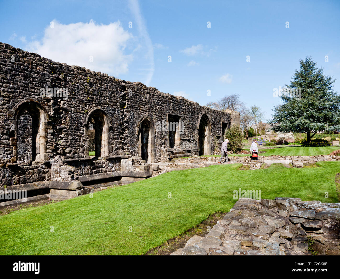The grounds and ruins of Whalley Abbey, Whalley, Clitheroe, Lancashire