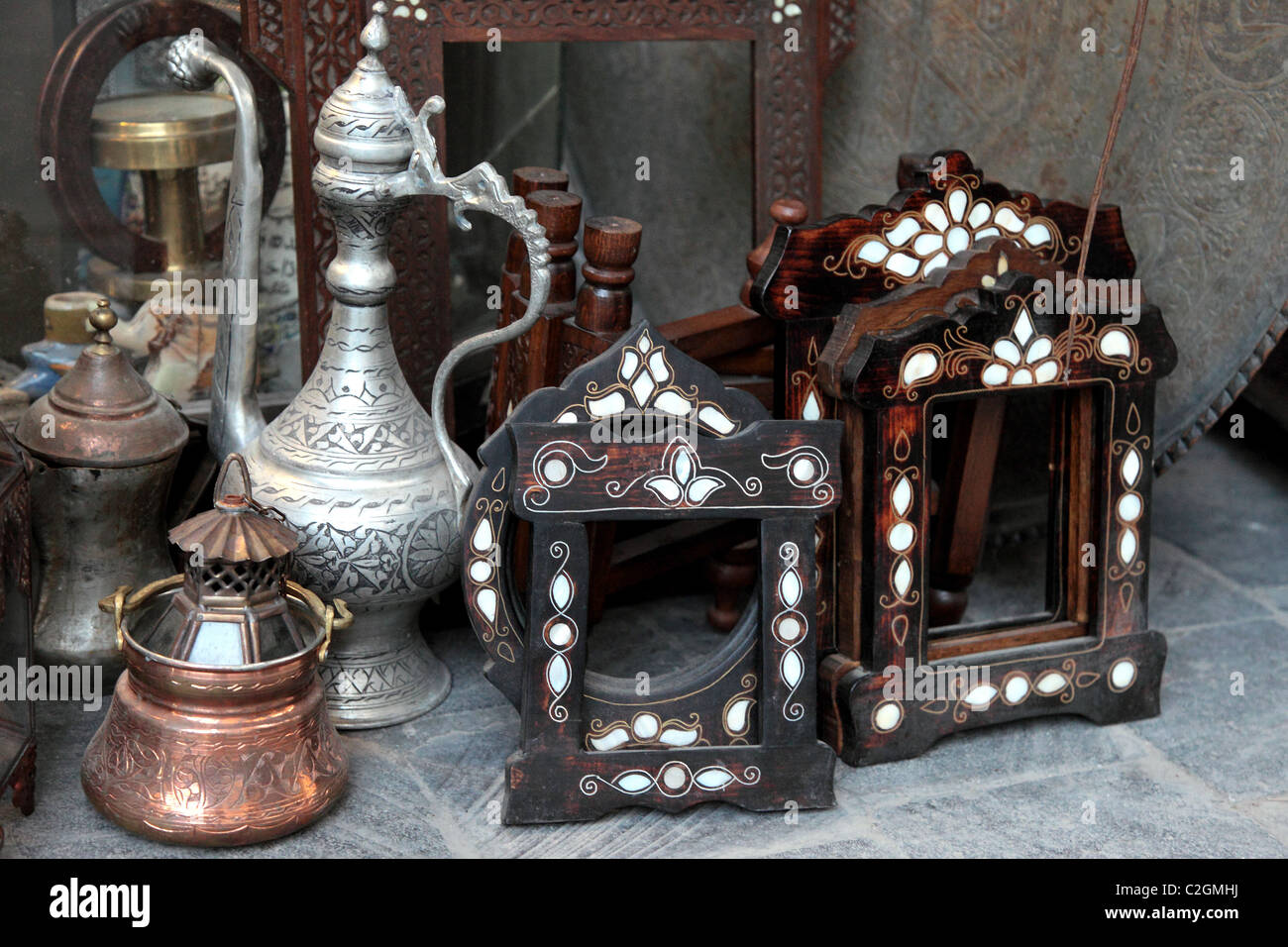 Handicrafts, Damascus, Syria Stock Photo