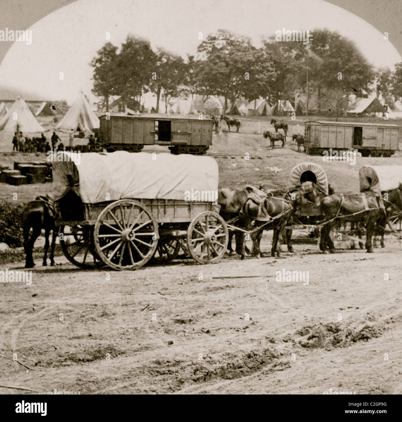 Savage Station, Va., June 27, 1862 Stock Photo