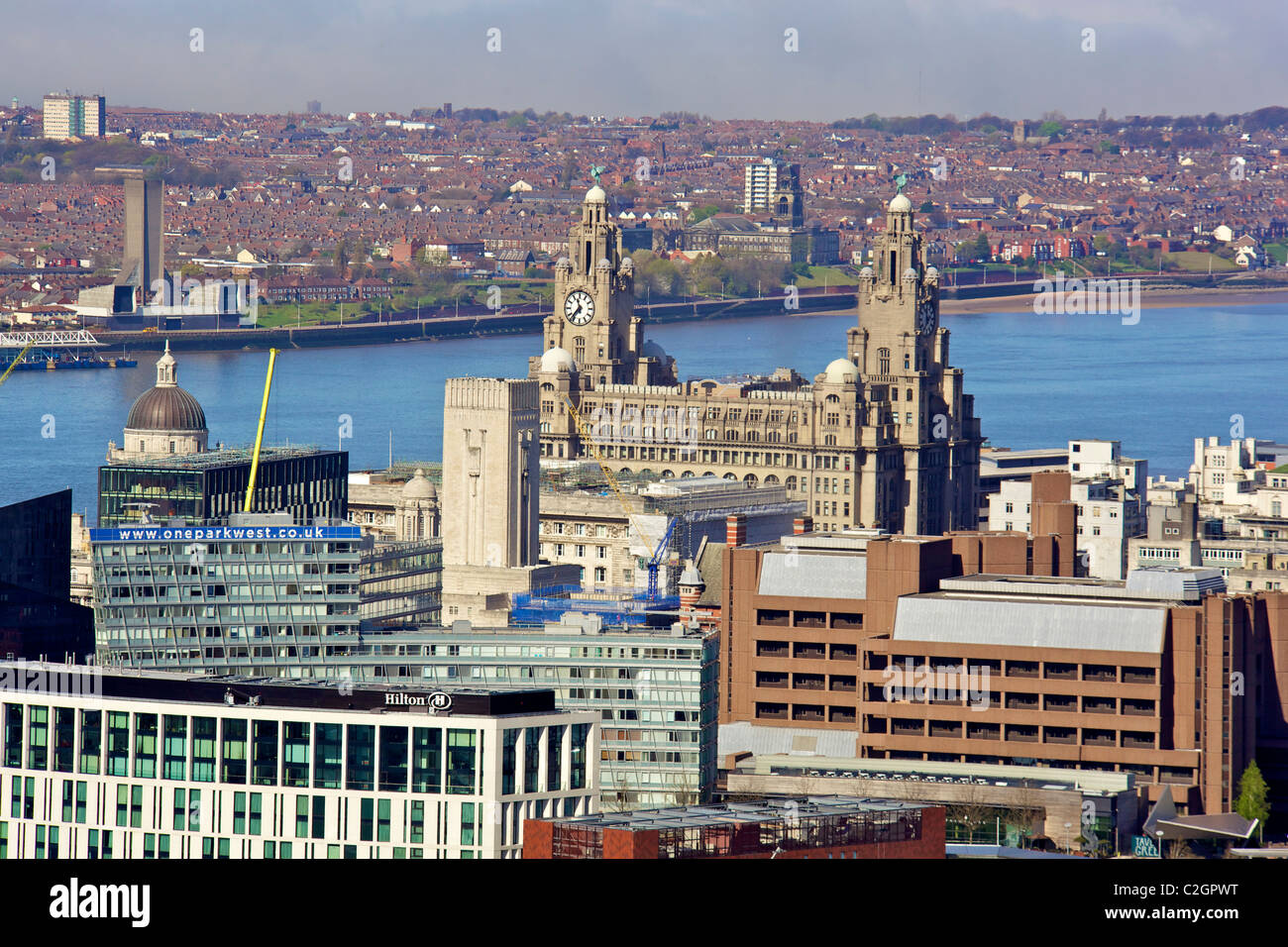 Liverpool City Aerial Stock Photos & Liverpool City Aerial Stock Images