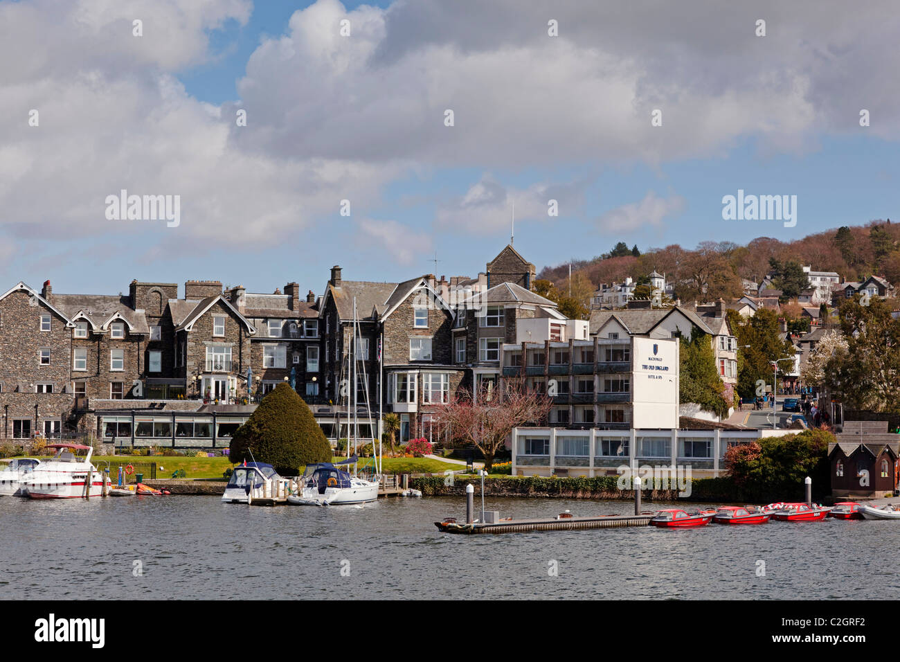 The Old England hotel at Bowness on Windermere Stock Photo