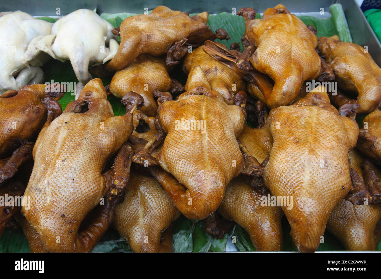 roast duck for sale in Bangkok's Chinatown, Thailand Stock Photo - Alamy