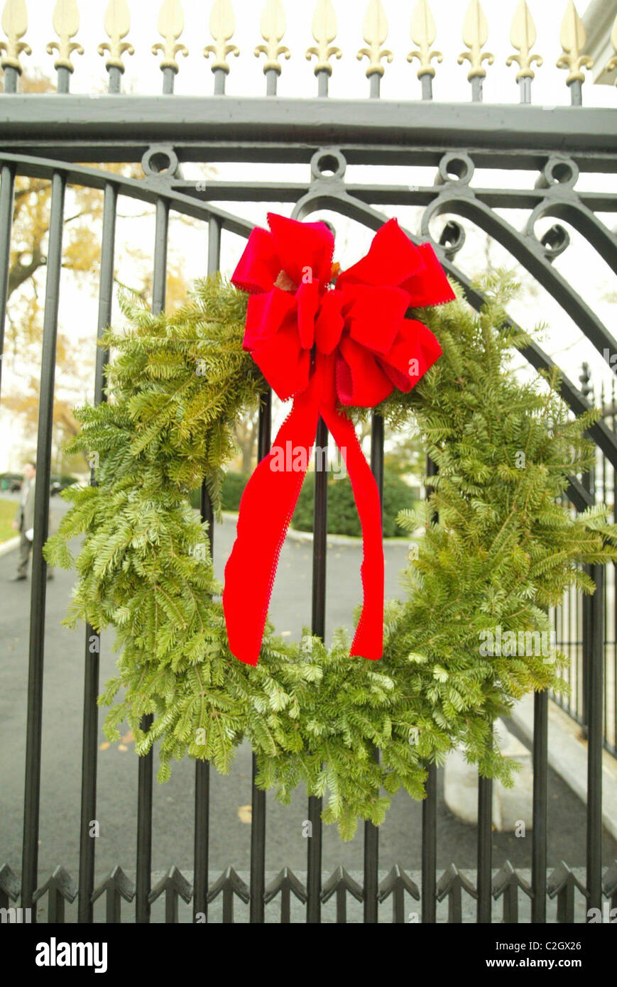 Wreath The White House Blue Room Christmas Tree is delivered by the