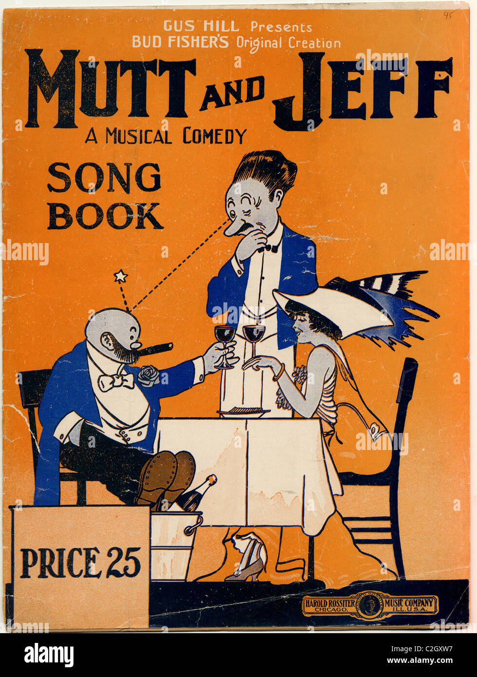 Mutt & Jeff A Musical Comedy Song Book Stock Photo