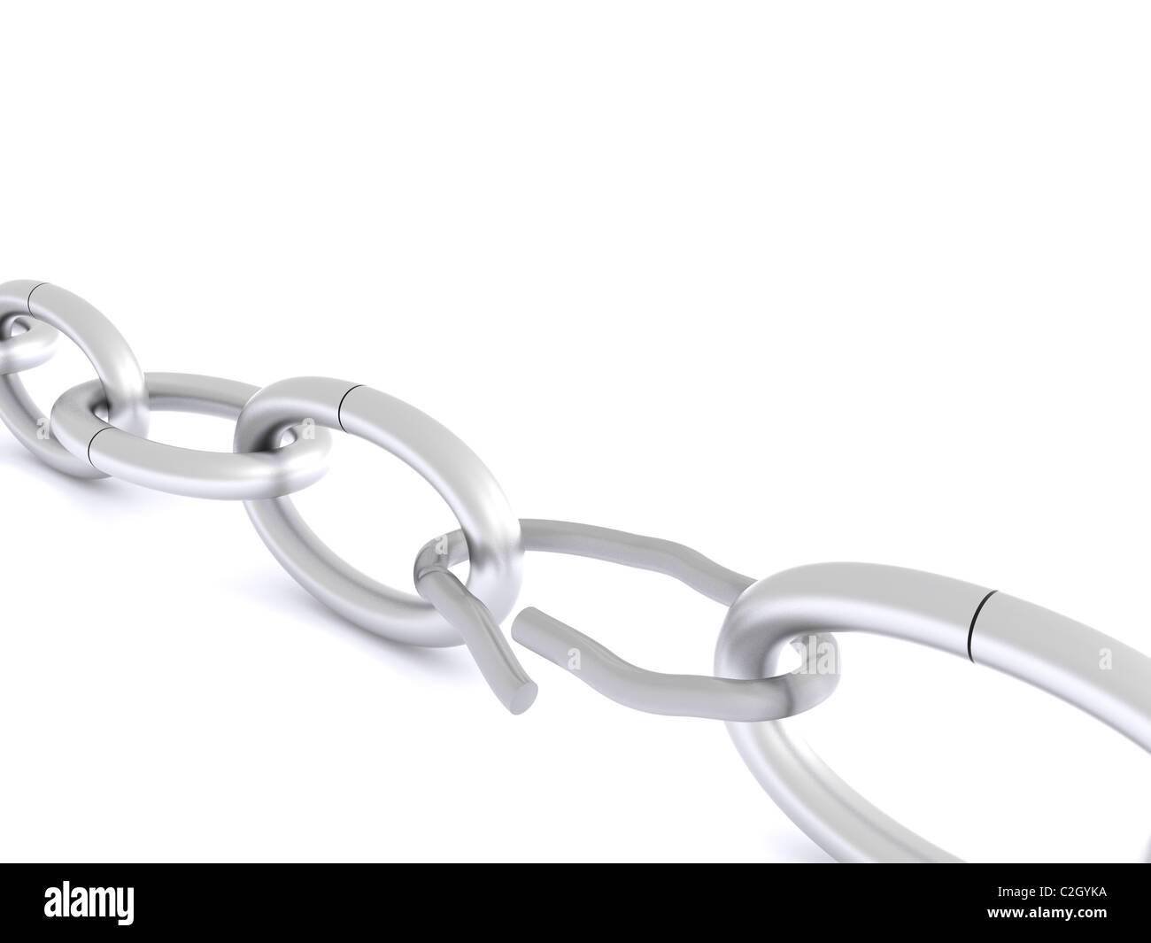 link in chain. 3d Stock Photo Alamy