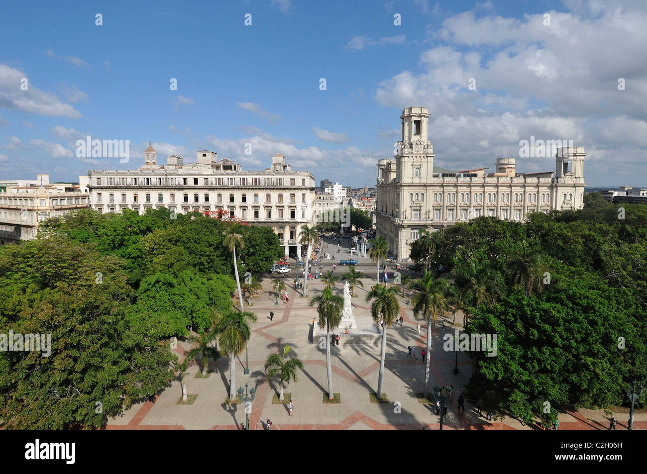 Havana. Cuba. View overlooking Parque Central. Stock Photo