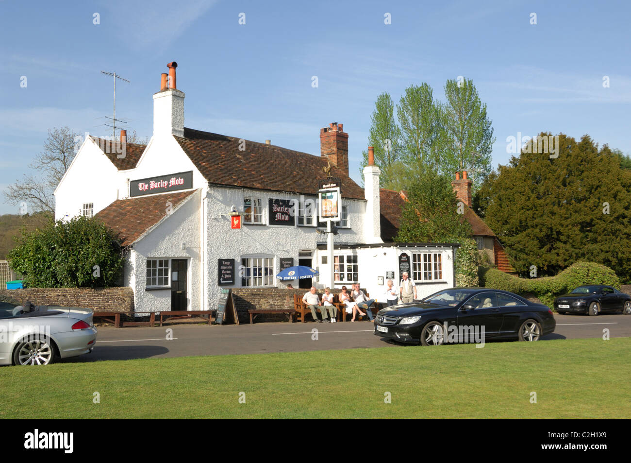 The Barley Mow Pub Tilford near Farnham Surrey UK Stock Photo Alamy