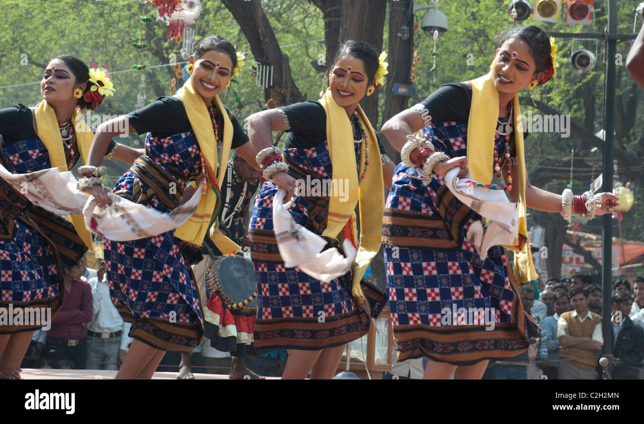 FOLK DANCE OF SAMBALPUR [ORISSA] Stock Photo