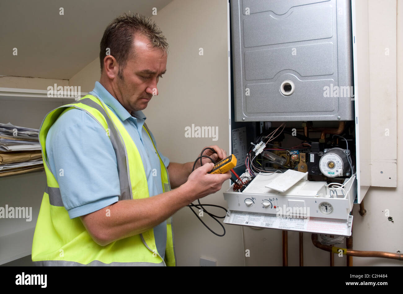 Boiler repair hires stock photography and images Alamy