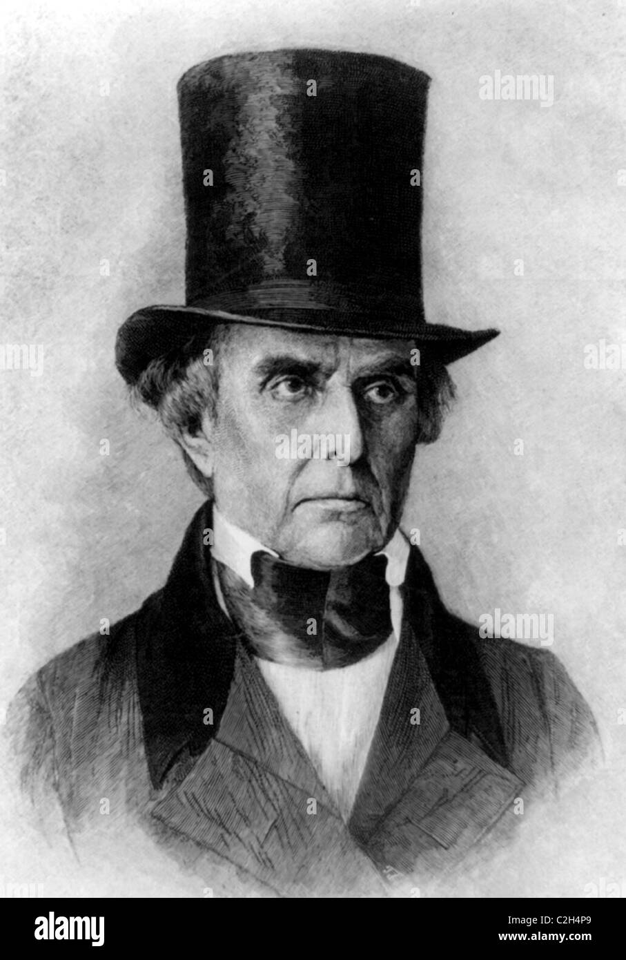Daniel Webster leading American statesman and senator during the nation's Antebellum Period. Stock Photo
