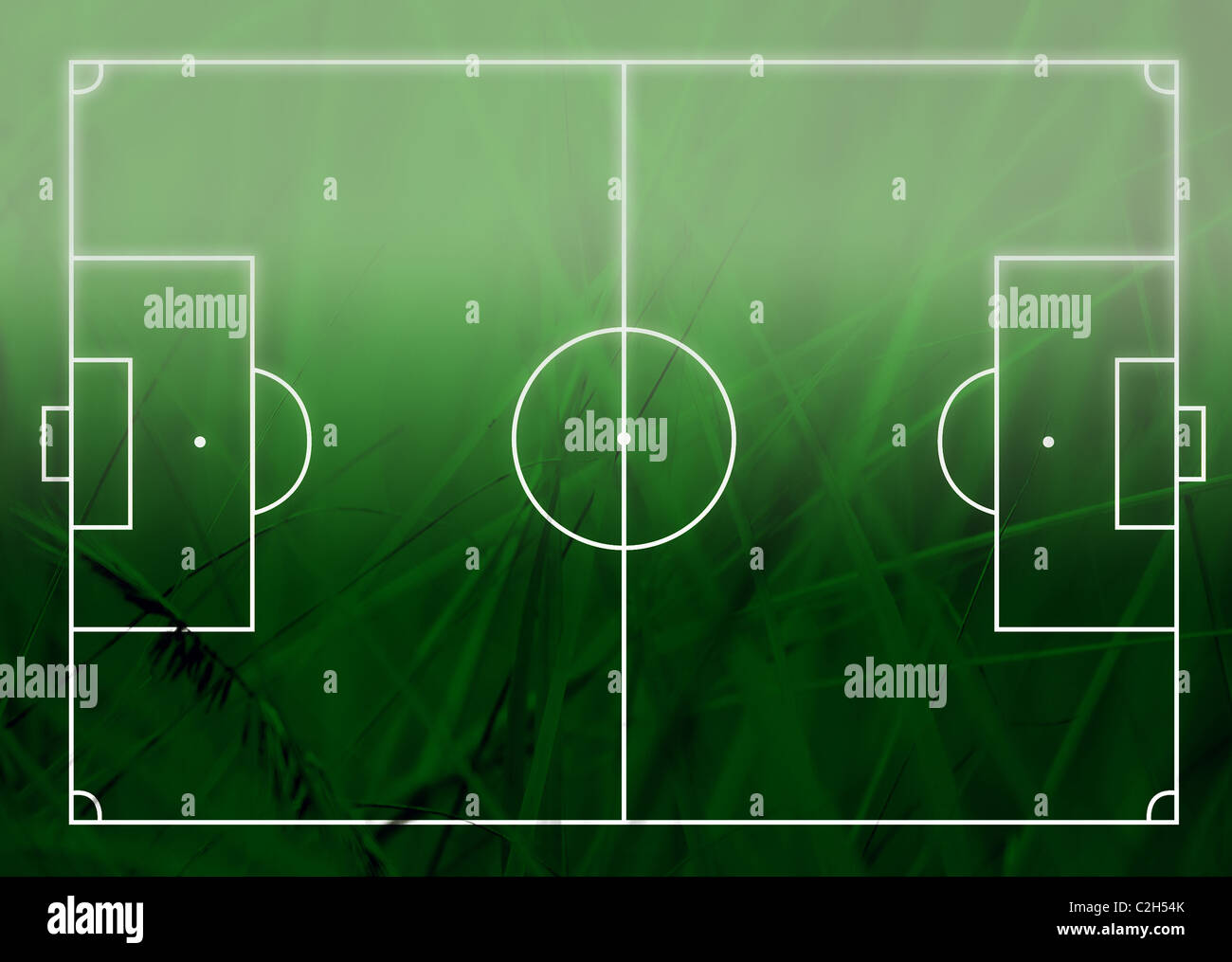 Football Soccer Field Illustration With Realistic Macro Grass Texture And Space For Your Text Stock Photo Alamy