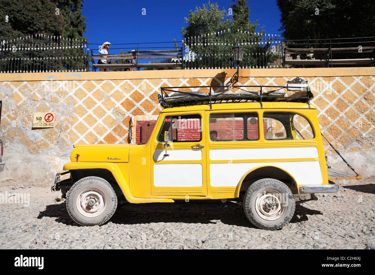 Jeep for tours, Real de Catorce, former silver mining town now popular with tourists, San Luis Potosi state, Mexico Stock Photo - Alamy Jeep for tours, Real de Catorce, former silver mining town now popular with tourists, San Luis Potosi state, Mexico Stock Photo - Alamy