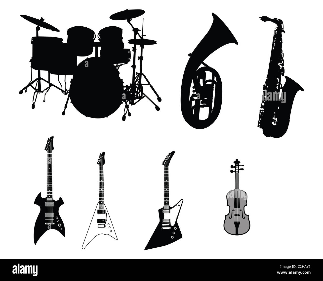 Stringed percussion Cut Out Stock Images & Pictures - Alamy