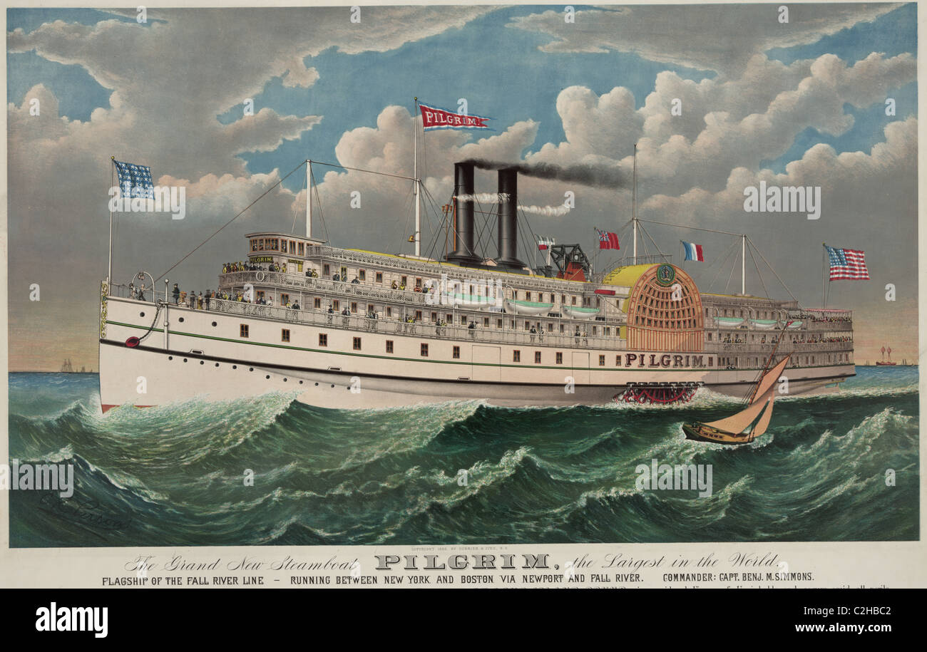 Pilgrim - Largest Steamship in the World Stock Photo