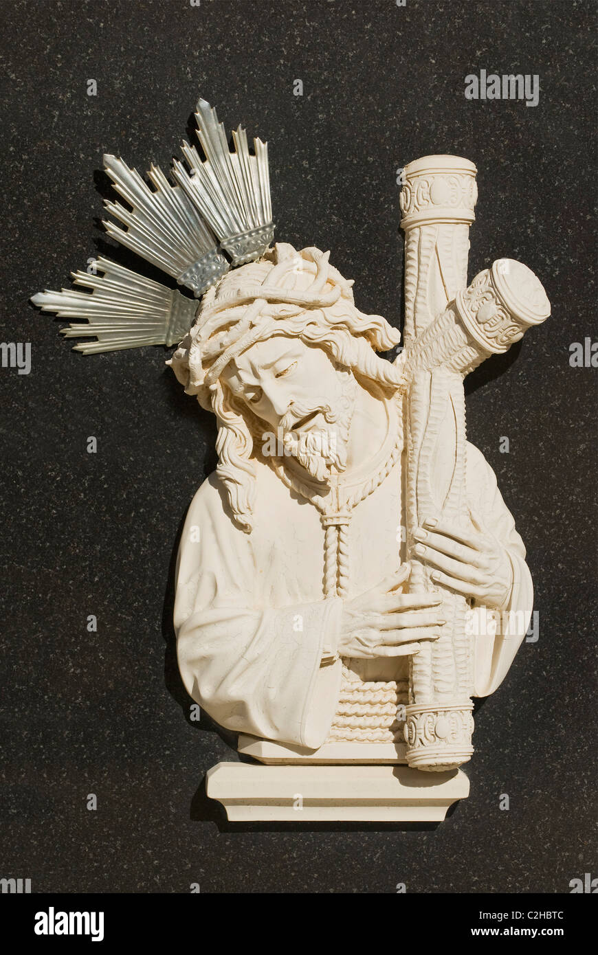 Religious Icons In Spanish Cemetery Stock Photo - Alamy