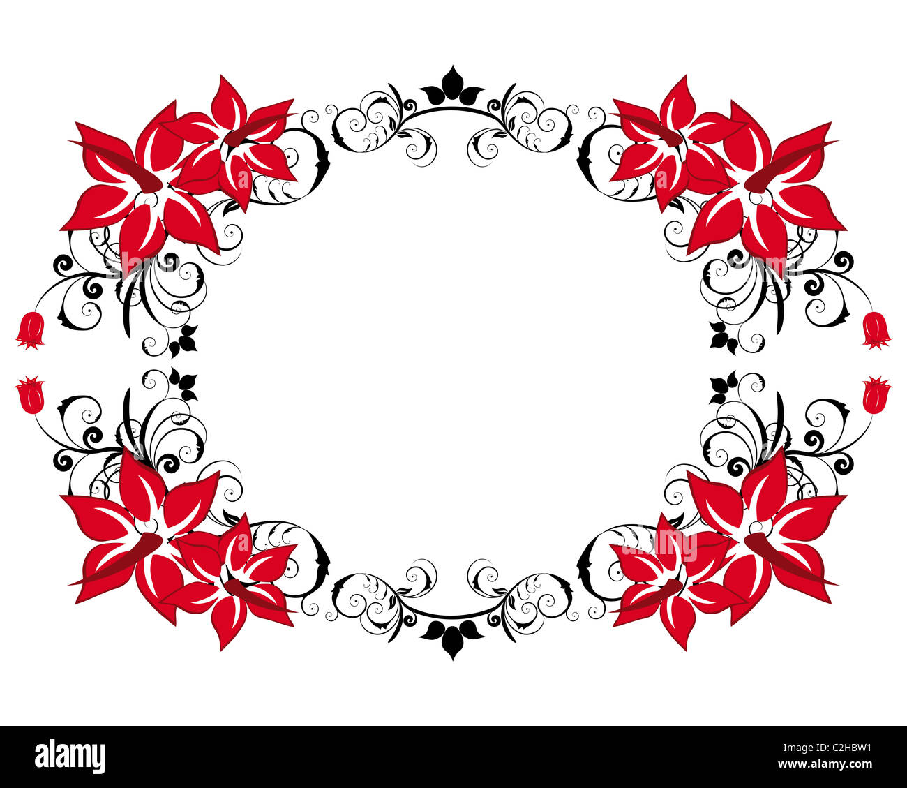 Abstract floral vector frame backgrounds in Victorian style Stock Photo ...