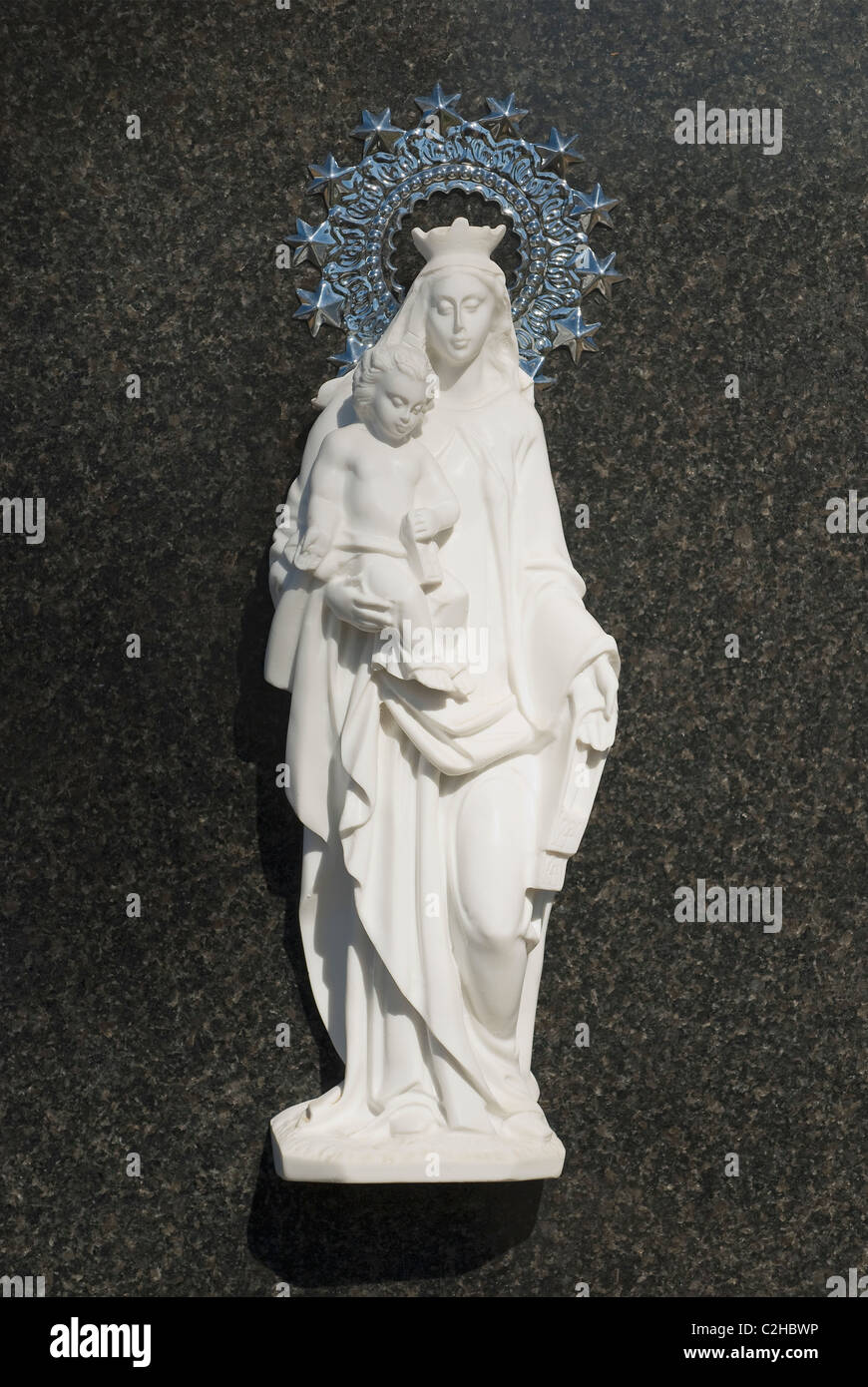 Religious Icons In Spanish Cemetery Stock Photo - Alamy