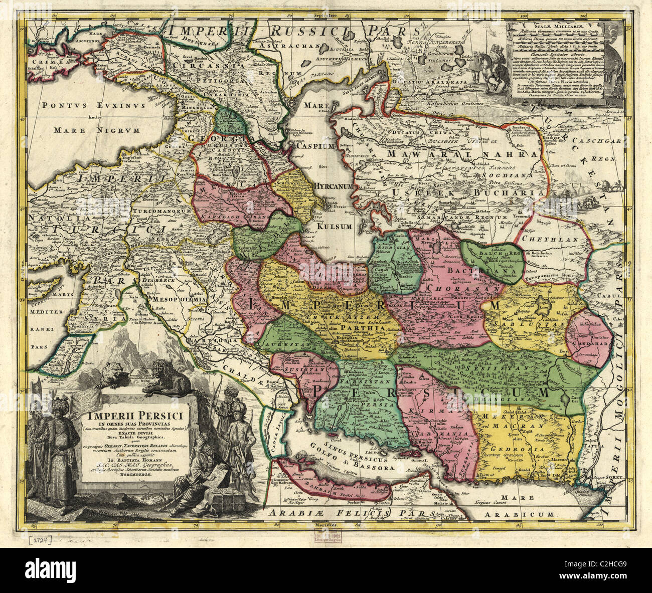 Persia in the 18th Century Stock Photo