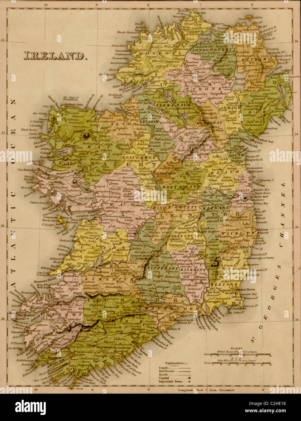 Ireland 1844 Stock Photo Alamy