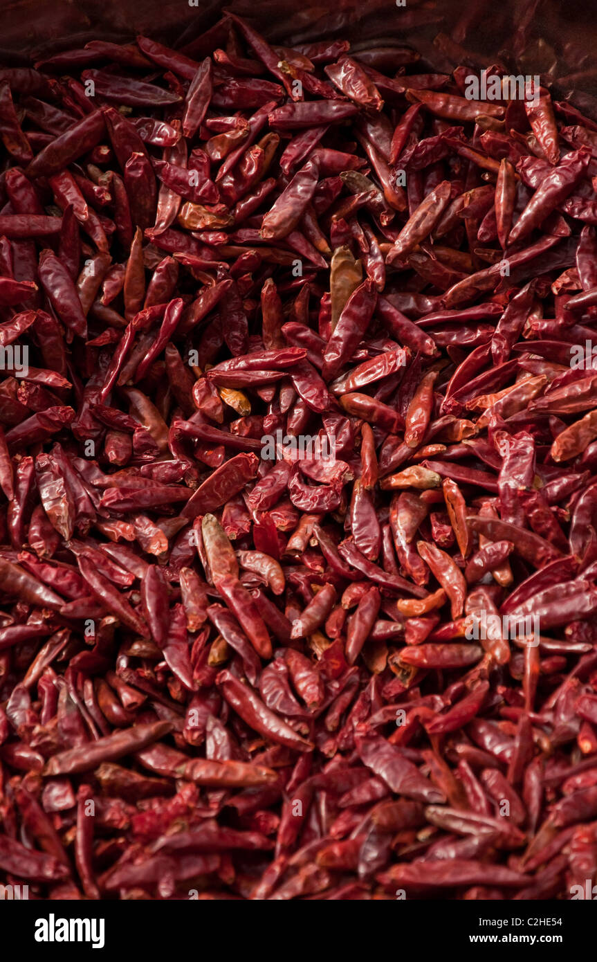Dried red chillies hi-res stock photography and images - Alamy