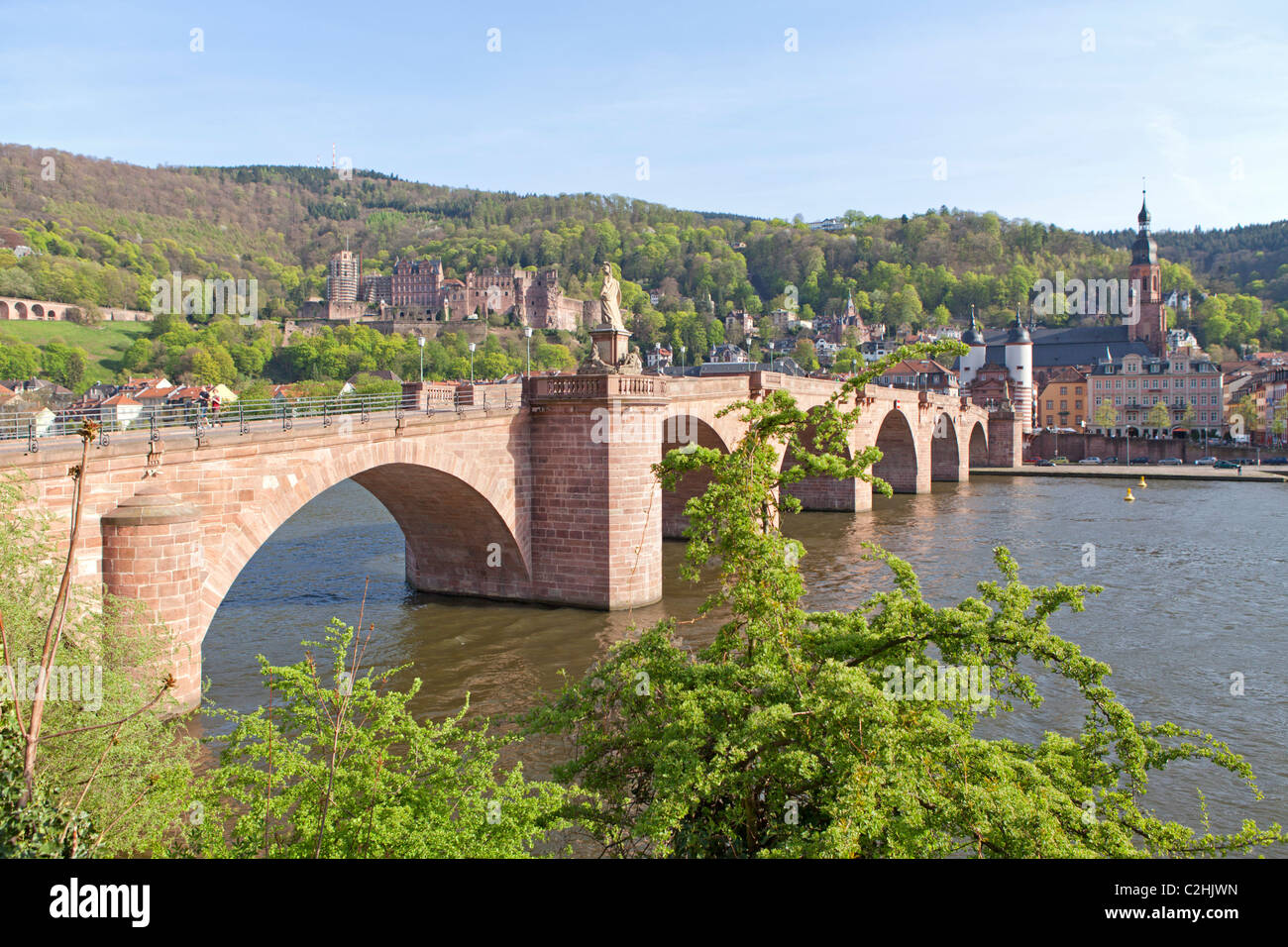 Old Bridge, Heidelberg, Baden-Wuerttemberg, Germany Stock Photo