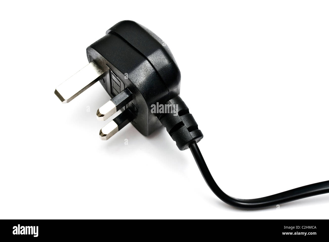 Electric plug isolated on the white background Stock Photo