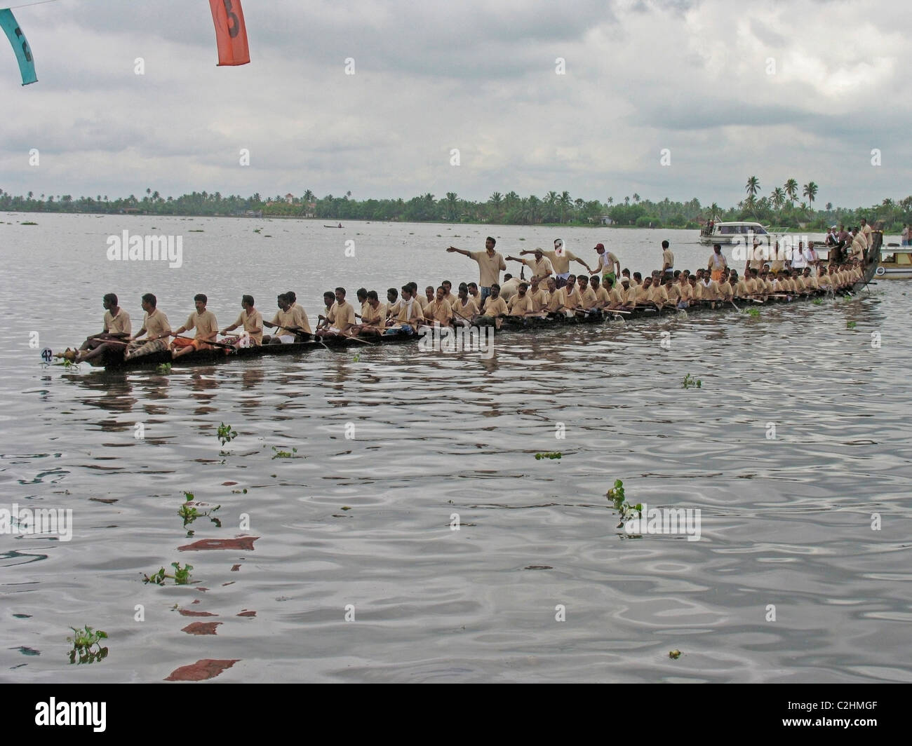 Snake Boat Race in Kerala, India Stock Photo