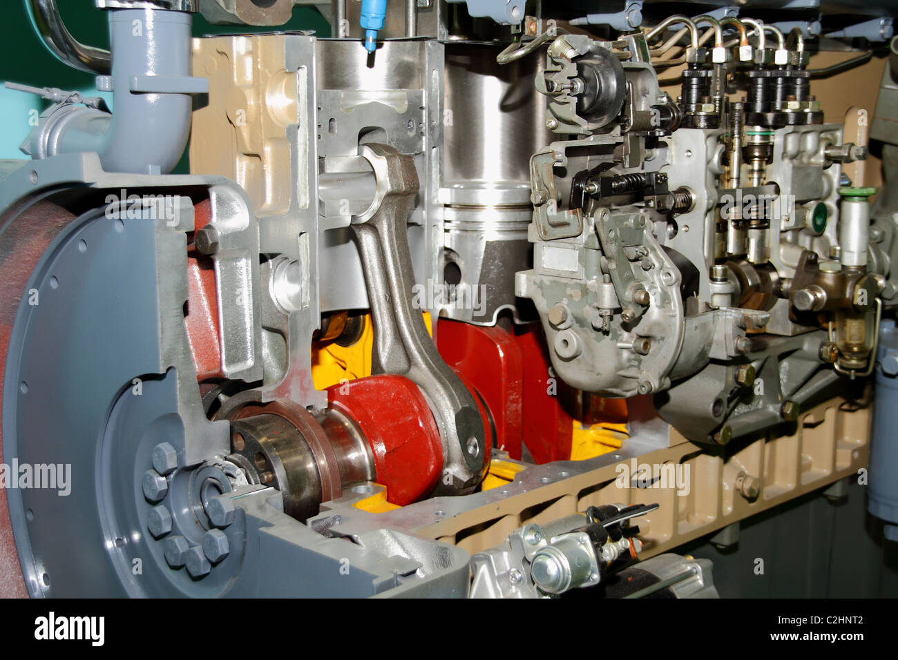 engine of modern car interior view Stock Photo