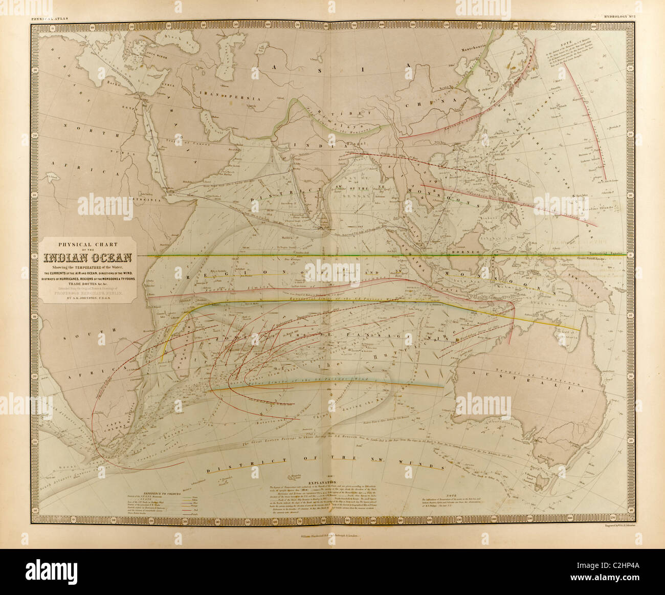 Currents in the Indian Ocean Stock Photo