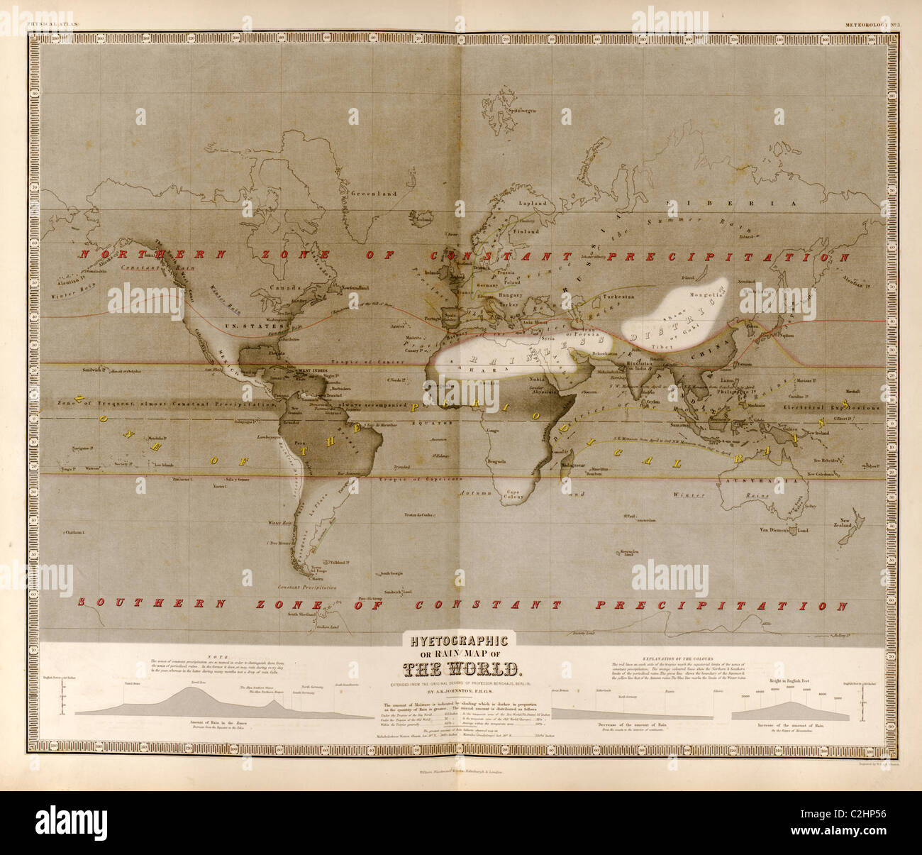 World Ranfall Map World rainfall map hi-res stock photography and images - Alamy