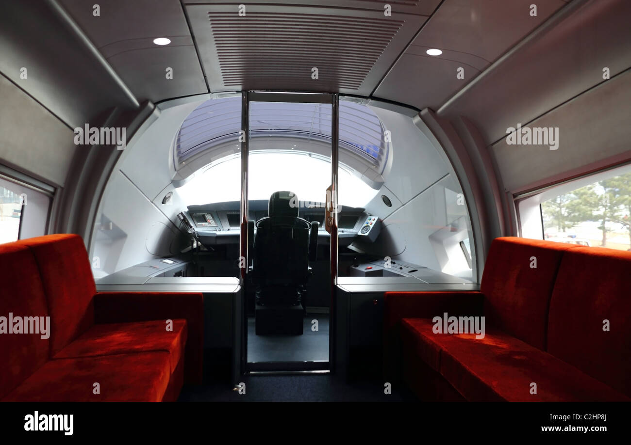Cab train in High Speed Trains China Stock Photo Alamy